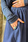 Bateau Needlecord 7/8 Barrel Culotte Pant Navy